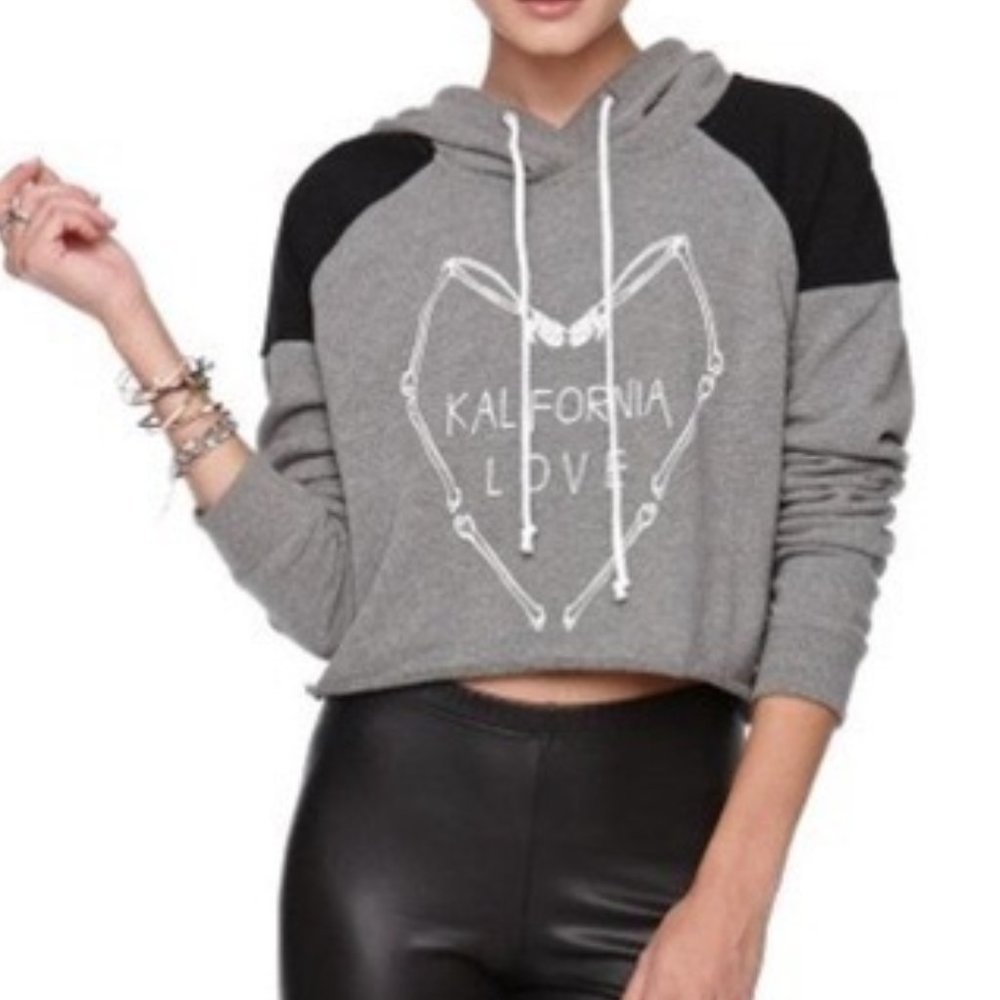 Kendall & Kylie Cropped Kalifornia Love Hoodie